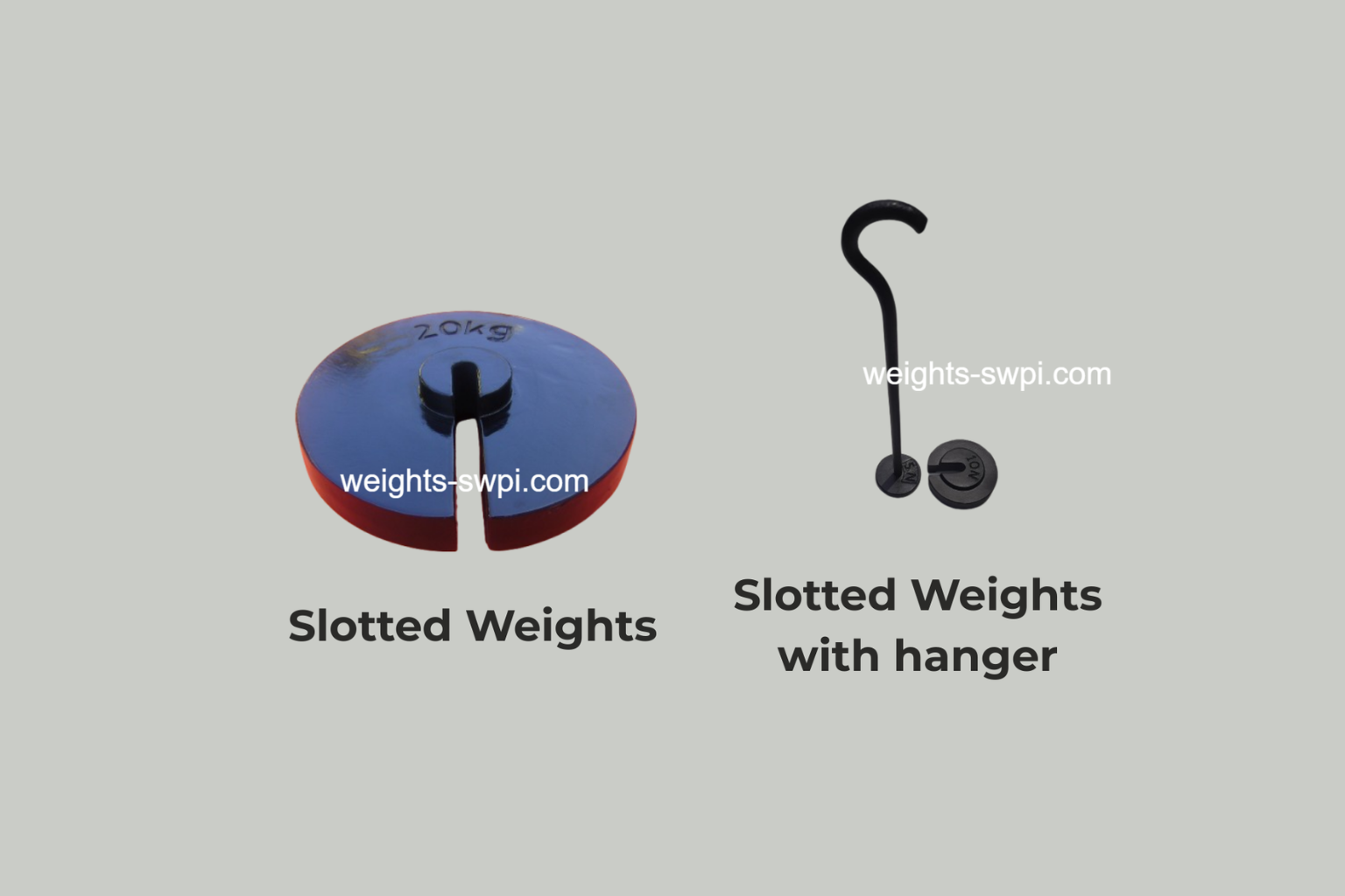 Slotted Weights with Hanger
